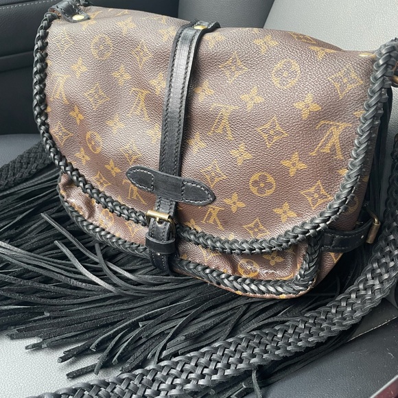 vintage boho satchel crossbody - Picture 9 of 16